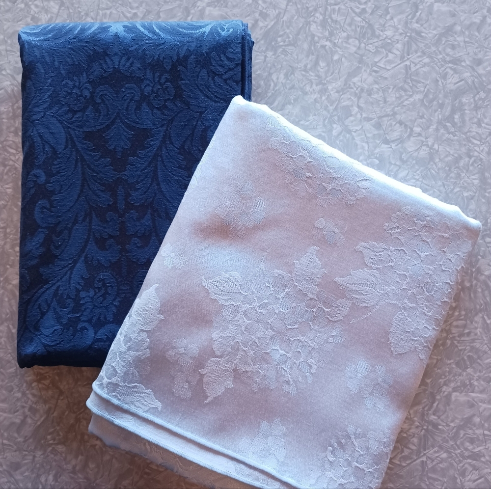 2~ large Damask Tablecloths